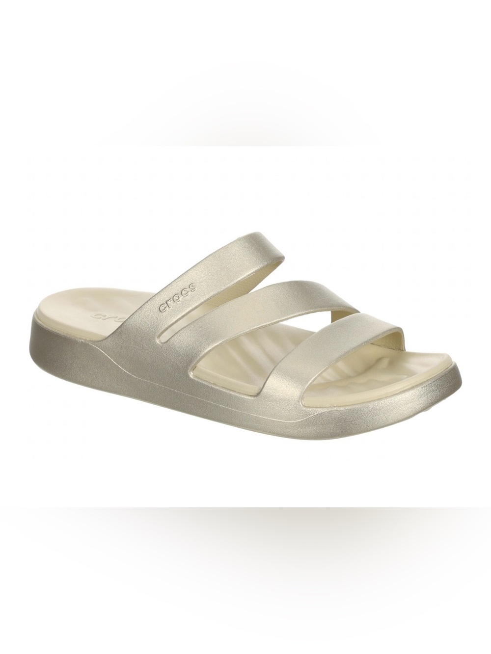Crocs Getaway Metallic Strappy Women's Sandal - Champagne